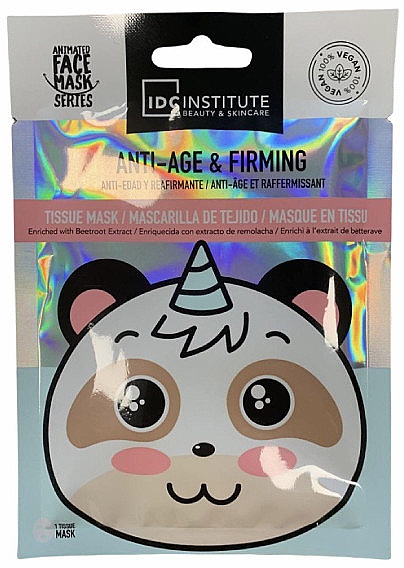 Ujędrniająca maska w płachcie przeciwstarzeniowa - IDC Institute Firming and Anti-aging Facial Mask Panda — Zdjęcie N1