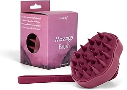 Szczotka do masażu skóry głowy, Bordeaux Red - Bellody Scalp Massage Brush — Zdjęcie N1