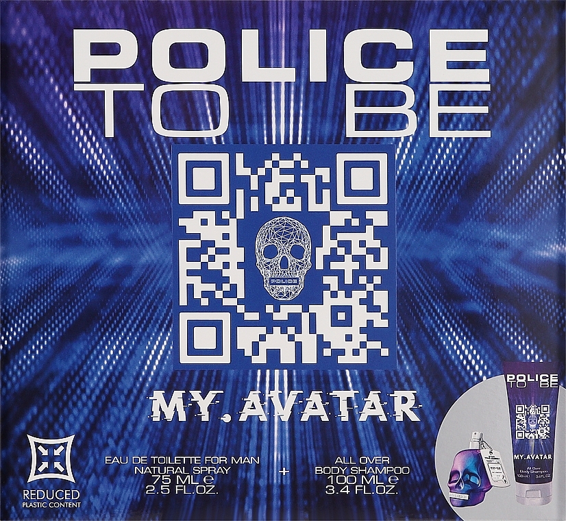 Police To Be My Avatar for Man - Zestaw (edt/75ml + shamp/100ml) — Zdjęcie N1