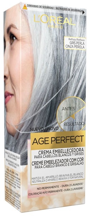 Krem odświeżający kolor włosów siwych - L'Oreal Paris Age Perfect Beautifying Colour Care — Zdjęcie N1