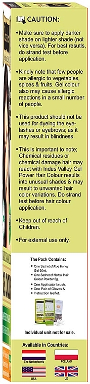 Żelowa Farba do włosów - Indus Valley Gel Colour — Zdjęcie N4