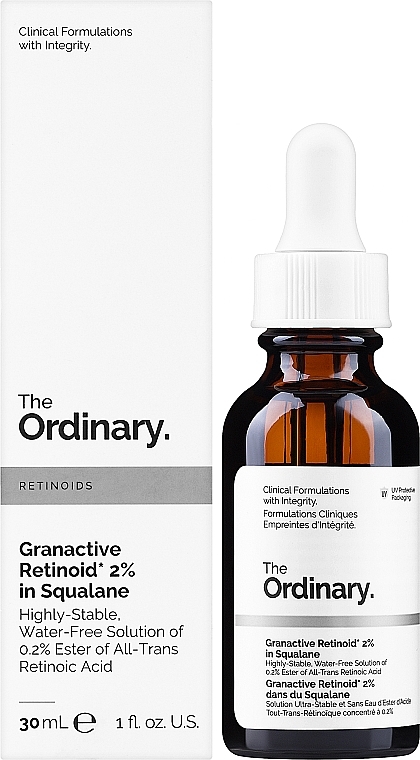 PRZECENA! Przeciwstarzeniowe serum do twarzy z 2% retinoidem w skwalanie - The Ordinary Granactive Retinoid 2% in Squalane * — Zdjęcie N2
