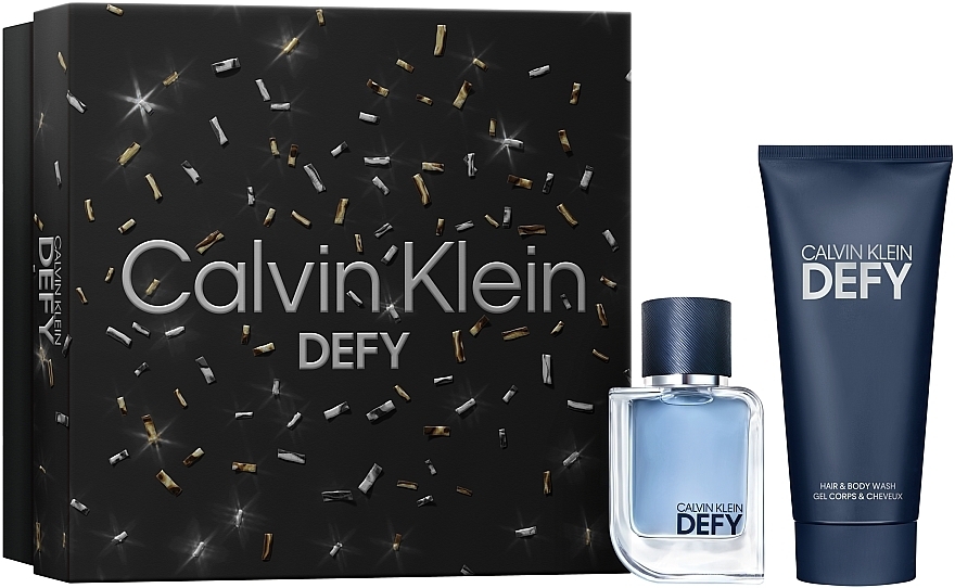 Calvin Klein Defy - Zestaw (edt 50 ml + sh/gel 100 ml) — Zdjęcie N1
