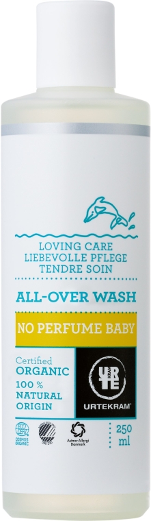 Nieperfumowany organiczny preparat do kąpieli dla dzieci - Urtekram No Perfume Baby All-Over Wash — Zdjęcie N1