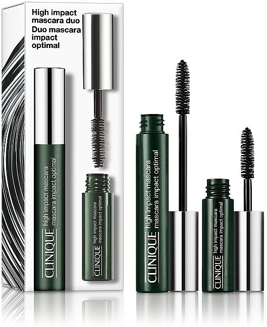 Zestaw - Clinique High Impact Mascara Duo Set (mascara/7ml + mascara/3.5ml) — Zdjęcie N1