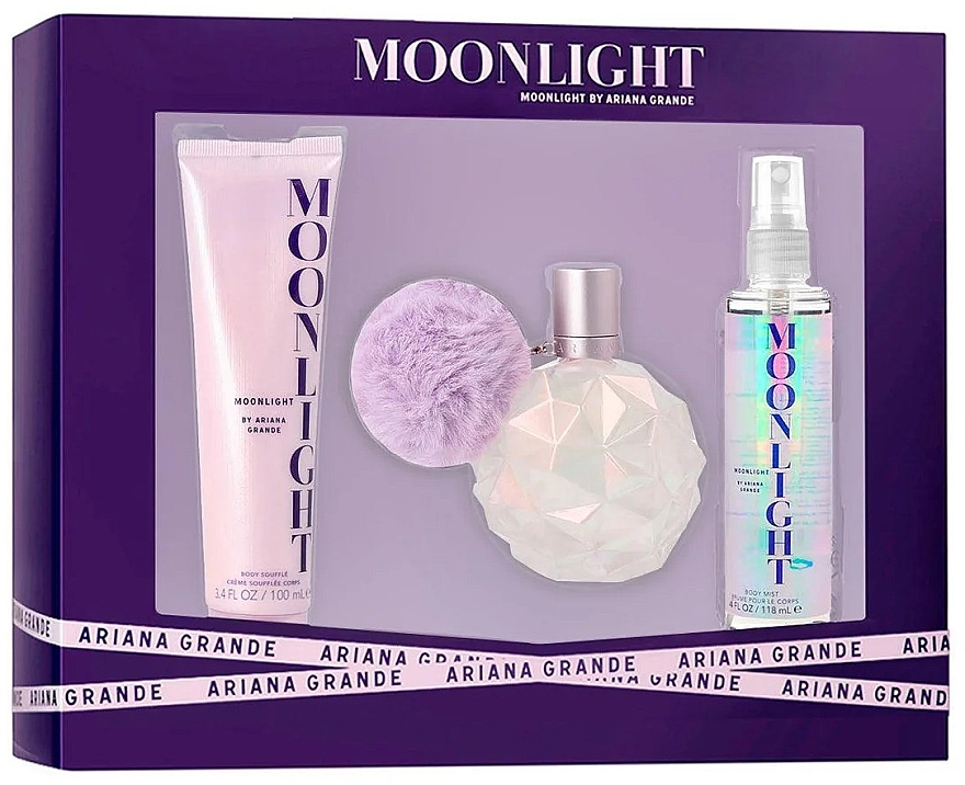 Ariana Grande Moonlight - Zestaw (edp/100ml + b/soufle/100ml + b/mist/118ml) — Zdjęcie N1