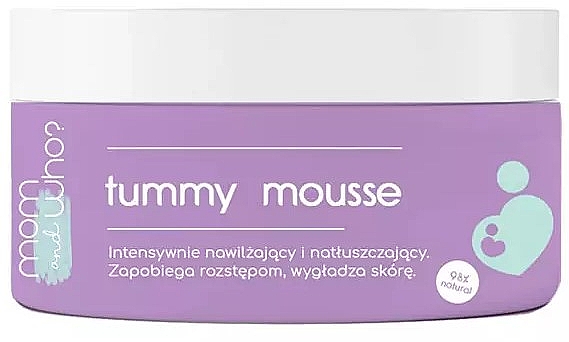 Intensywnie nawilżający i natłuszczający mus do ciała - Mom And Who Tummy Mousse — Zdjęcie N1