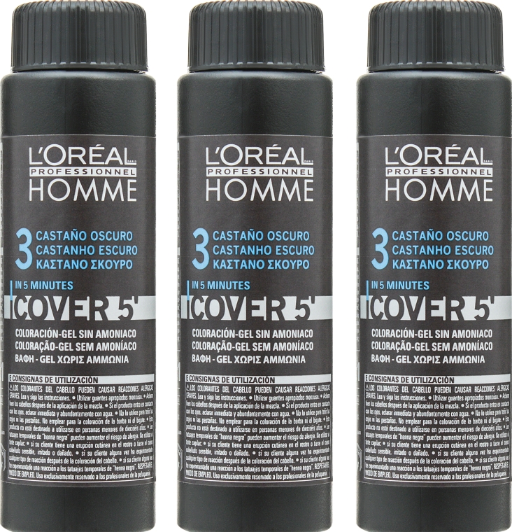 Koloryzujący żel do włosów dla mężczyzn - L'Oréal Professionnel Cover 5 — Zdjęcie N2