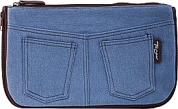 Kosmetyczka "Real Jeans. Denim", 94545, niebieska - Top Choice — Zdjęcie N1
