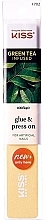 Pilnik do paznokci 100/240, F 702 - Kiss Green Tea Infused Glue & Press On For Artficial Nails — Zdjęcie N1