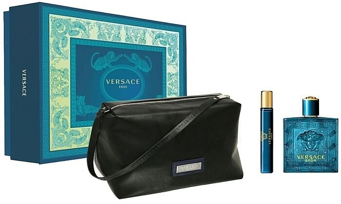 Zestaw dla mężczyzn - Versace Eros (edt 100 ml + edt 10 ml + bag) — Zdjęcie N1