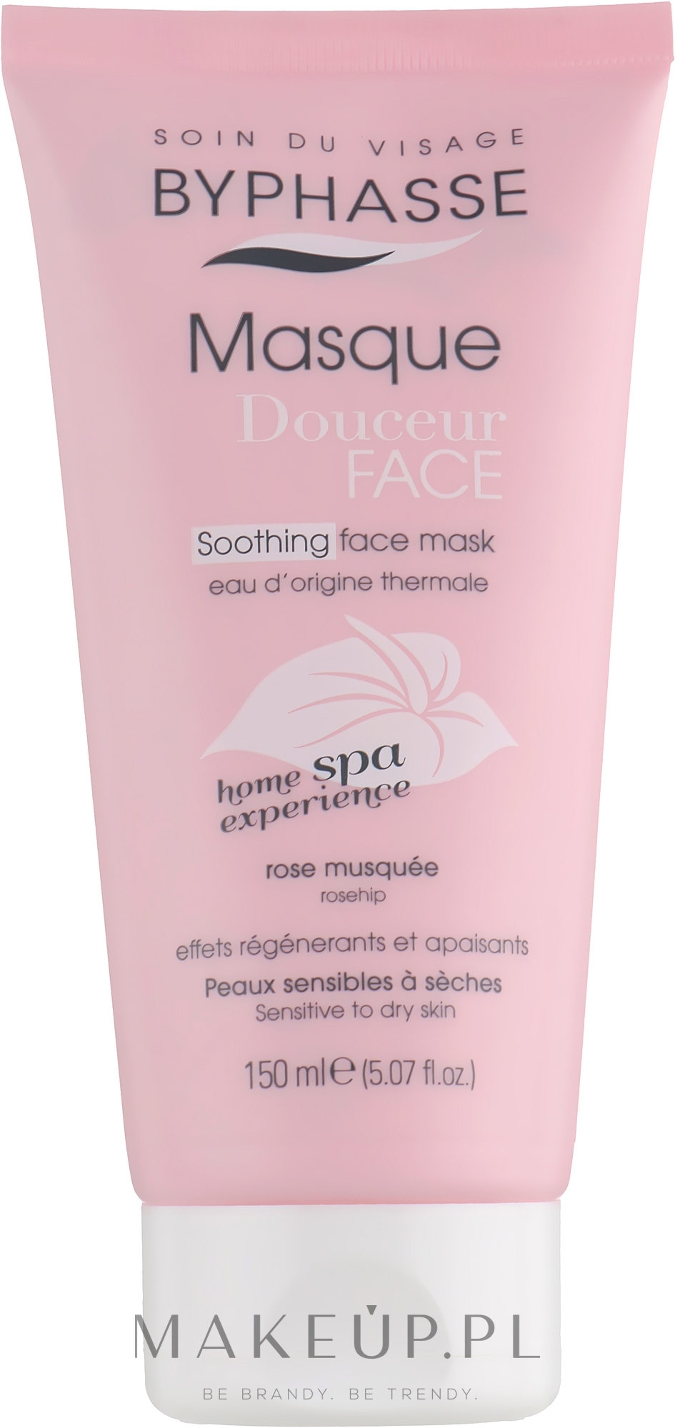 Kojąca maska różana do twarzy - Byphasse Soothing Face Mask — Zdjęcie 150 ml