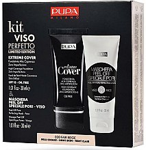Kup Zestaw - Pupa Kit Viso Perfetto Extreme Cover Foundation And Shachet Mask Peel-Off Pore Perfecting Mask