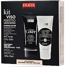 Zestaw - Pupa Kit Viso Perfetto Extreme Cover Foundation And Shachet Mask Peel-Off Pore Perfecting Mask — Zdjęcie N1