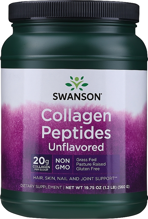 Suplement diety Peptydy kolagenowe - Swanson Collagen Peptides Unflavored — Zdjęcie N1