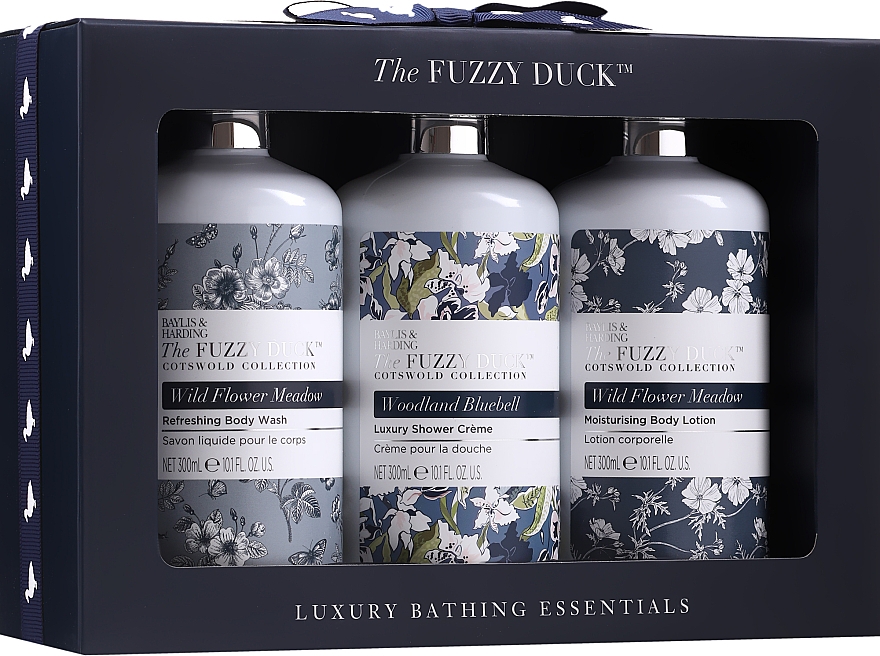 Zestaw do pielęgnacji ciała - Baylis & Harding The Fuzzy Duck Cotswold (sh/gel/300 ml + sh/cr/300ml + b/lot/300ml) — Zdjęcie N1