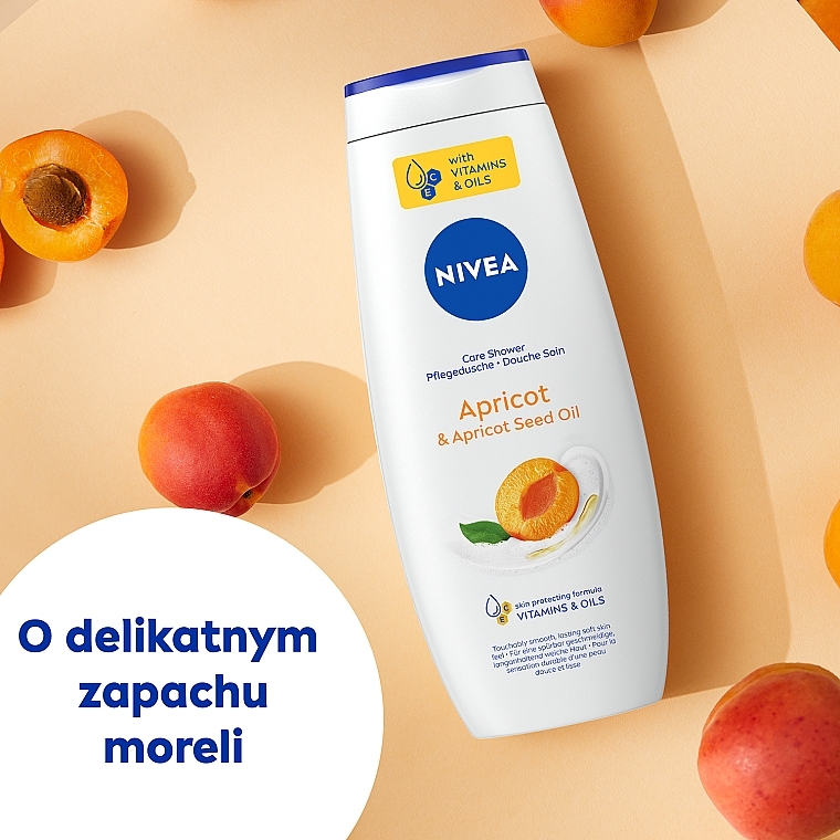 Żel pod prysznic Morela i olej z pestek moreli - NIVEA Blossom Up Apricot Shower Gel — Zdjęcie N3