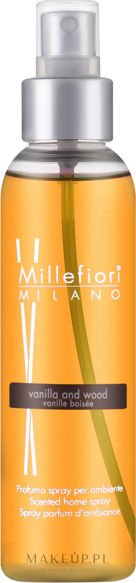 Spray zapachowy dla domu Vanilla & Wood - Millefiori Milano Natural Spray Perfumer — Zdjęcie 150 ml