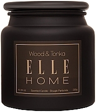 Kup Świeca zapachowa - Elle Home Wood & Tonka Scented Candle