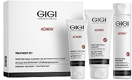 Kup Zestaw do pielęgnacji twarzy - Gigi Acnon Treatment Set (cleanser 100 ml + night/cr 50 ml + refresher 120 ml)