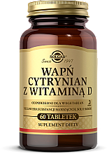 Kup Wapń cytrynian z witaminą D3 - Solgar Calcium Citrate with Vitamin D3