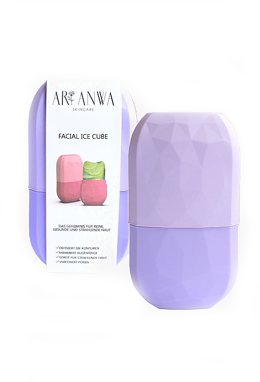 Pojemnik na lód do pielęgnacji skóry twarzy - ARI ANWA Skincare Facial Ice Cube Lavender — Zdjęcie N1