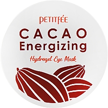 Hydrożelowe płatki pod oczy z ekstraktem z kakao - Petitfee & Koelf Cacao Energizing Hydrogel Eye Mask — Zdjęcie N2