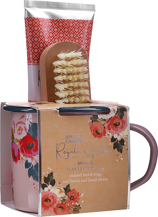 PRZECENA! Zestaw - Baylis & Harding Royale Garden Mug Set (h/cr/130ml + nail/brush/1pcs + mug/1pcs) * — Zdjęcie N1