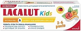 Pasta do zębów dla dzieci Anticaries & Sugar Acid Protection - Lacalut Kids — Zdjęcie N2