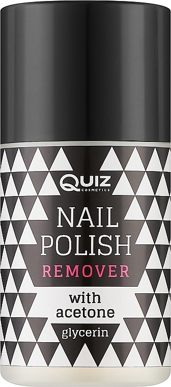 Zmywacz do paznokci z gliceryną - Quiz Cosmetics Acetone Nail Polish Remover With Glycerin — Zdjęcie N1