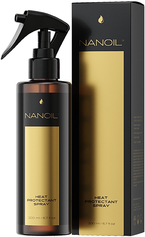 Termoochronny spray do włosów - Nanoil Heat Protectant Spray — Zdjęcie N1