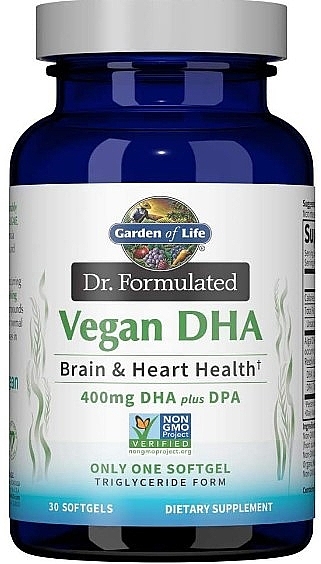 Wegański DHA - Garden Of Life Dr. Formulated Vegan DHA — Zdjęcie N1