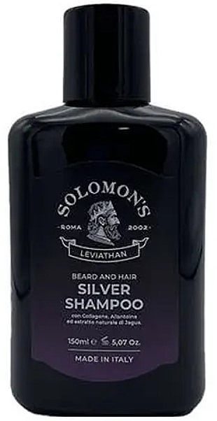 Szampon do włosów siwych i blond oraz brody - Solomon's Beard & Hair Silver Shampoo Leviathan — Zdjęcie N1