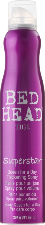 Lakier zwiększający objętość włosów - Tigi Bed Head Superstar Queen For A Day Thickening Spray