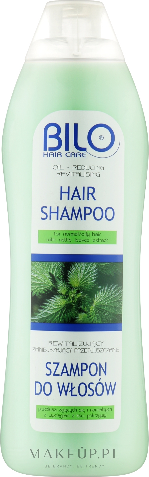 Rewitalizujący i zmniejszający przetłuszczenie szampon do włosów z wyciągiem z liści pokrzywy - BILO — Zdjęcie 1000 ml