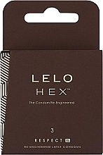 Prezerwatywy, 3 szt. - Lelo HEX Respect XL — Zdjęcie N2