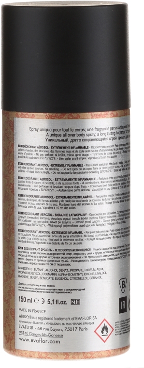 Evaflor Whisky - Dezodorant w sprayu — Zdjęcie N2