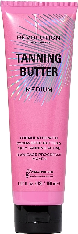 Olejek samoopalający - Makeup Revolution Tanning Butter Medium — Zdjęcie N1