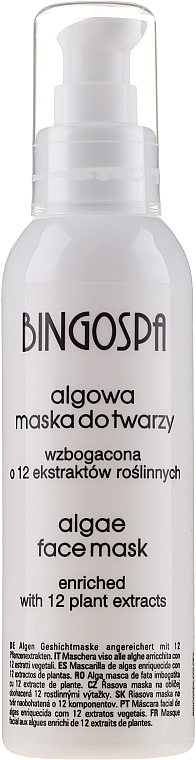 Algowa maska do twarzy wzbogacona o 12 składników - BingoSpa Algae Mask Enriched With 12 Components