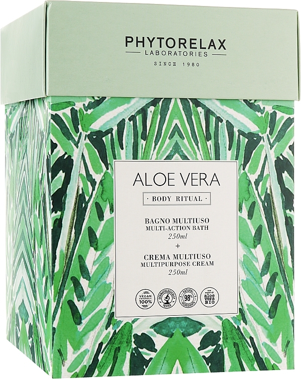 Zestaw - Phytorelax Laboratories Aloe Vera Body Riyual (sh/gel/250ml + b/cr/250ml)