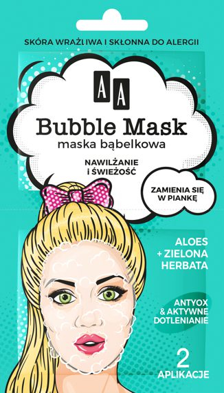 Maska bąbelkowa do twarzy Nawilżenie i świeżość - AA Bubble Mask Face Mask — Zdjęcie N1