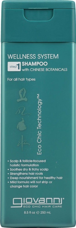 Szampon do wszystkich rodzajów włosów Chińskie zioła - Giovanni Wellness System Shampoo