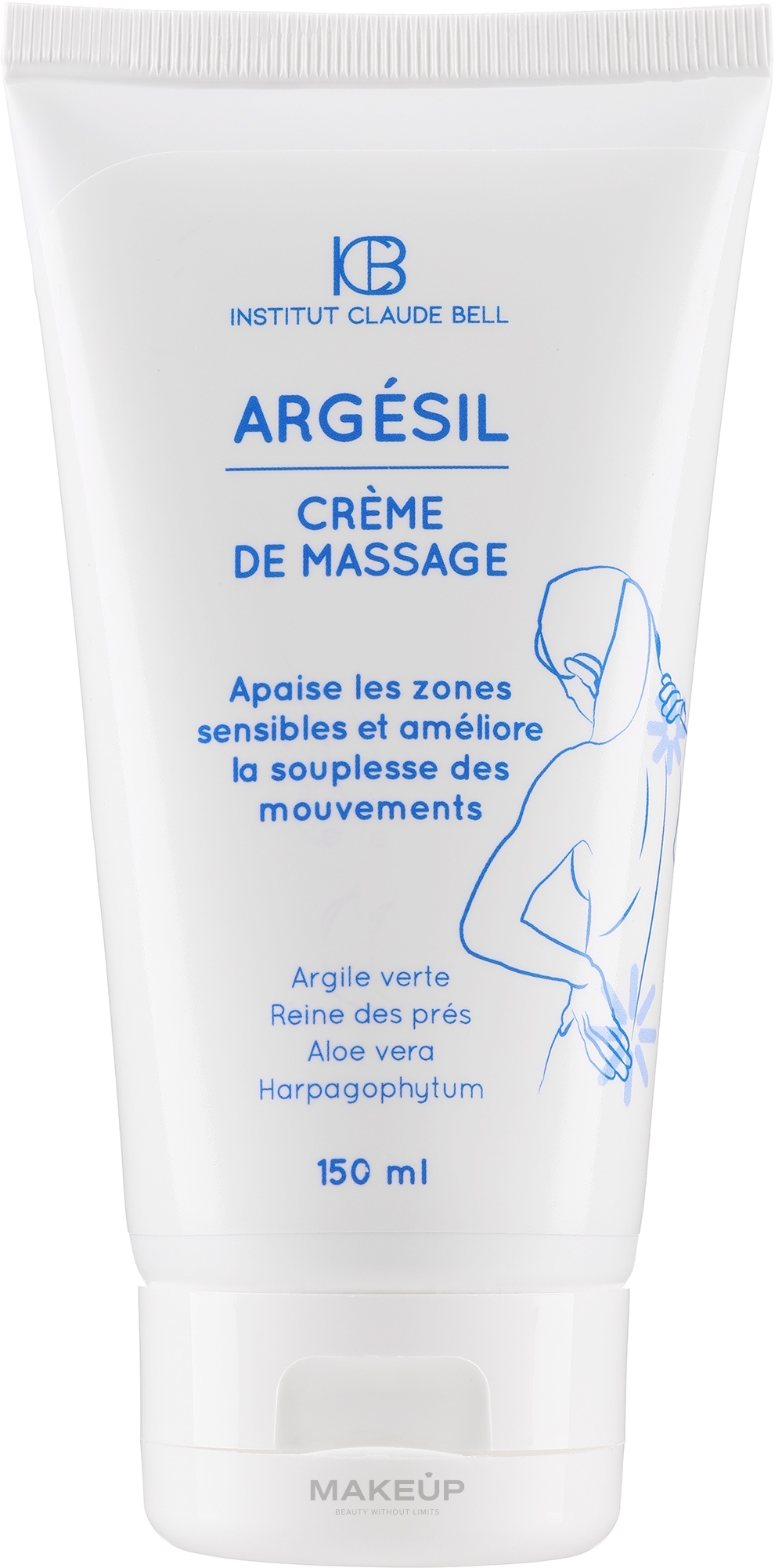 Krem do masażu ciała - Institut Claude Bell Argesil Massage Body Cream — Zdjęcie 150 ml
