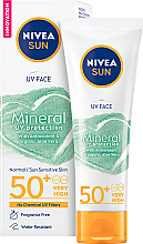 Przeciwsłoneczny krem do twarzy - NIVEA SUN Face Mineral Creme SPF 50+ — Zdjęcie N1