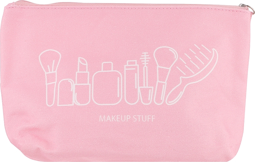 Kosmetyczka bawełniana, różowa - Ilu Cotton Cosmetic Bag — Zdjęcie N1