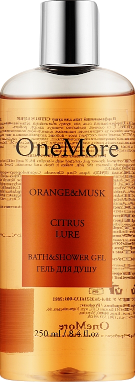 OneMore Orange & Musk Citrus Lure - Perfumowany żel pod prysznic
