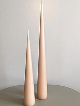 Świece ozdobne w pudełku 23 cm, jasnobeżowe - Ester & Erik Cone Candles Ice Latte — Zdjęcie N3