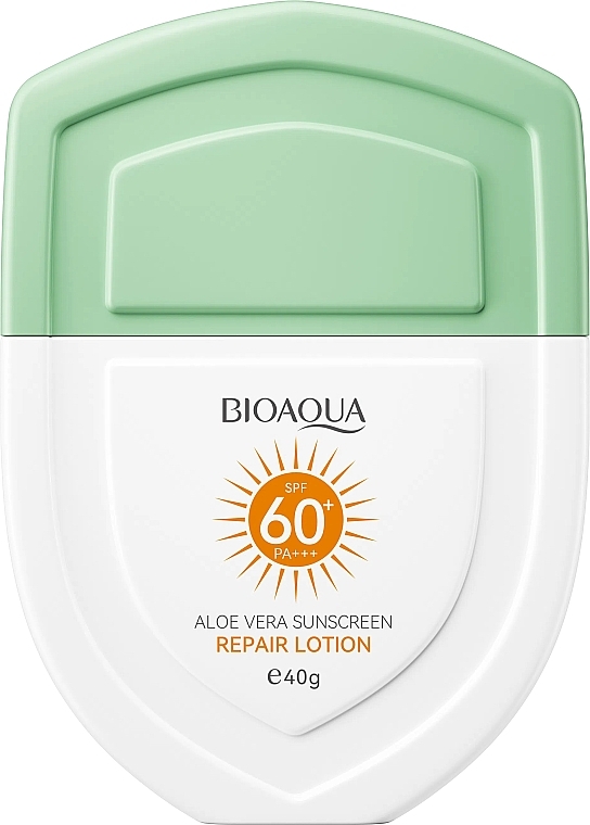 Balsam przeciwsłoneczny do twarzy z ekstraktem z aloesu - Bioaqua Aloe Vera Sunscreen Repair Lotion SPF60+ — Zdjęcie N2
