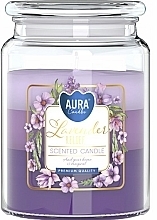 Świeca aromatyczna w słoiku Lawenda - Bispol Scented Candle  — Zdjęcie N1