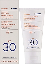 Krem przeciwsłoneczny do twarzy - Korres Yoghurt Sunscreen Face Cream SPF30 — Zdjęcie N2